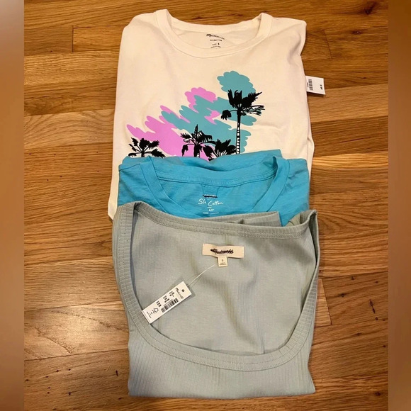 BUNDLE - Women’s t-shirts - Size Small MADEWELL/J-Crew - Picture 1 of 14